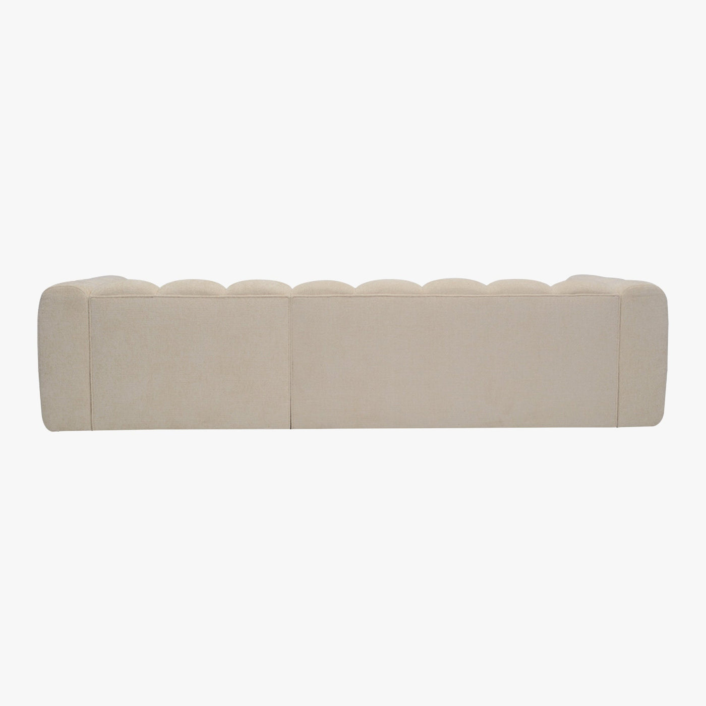 GABY Canapé d'angle réversible en tissu beige - Canapés d'angle - Mobilier Deco