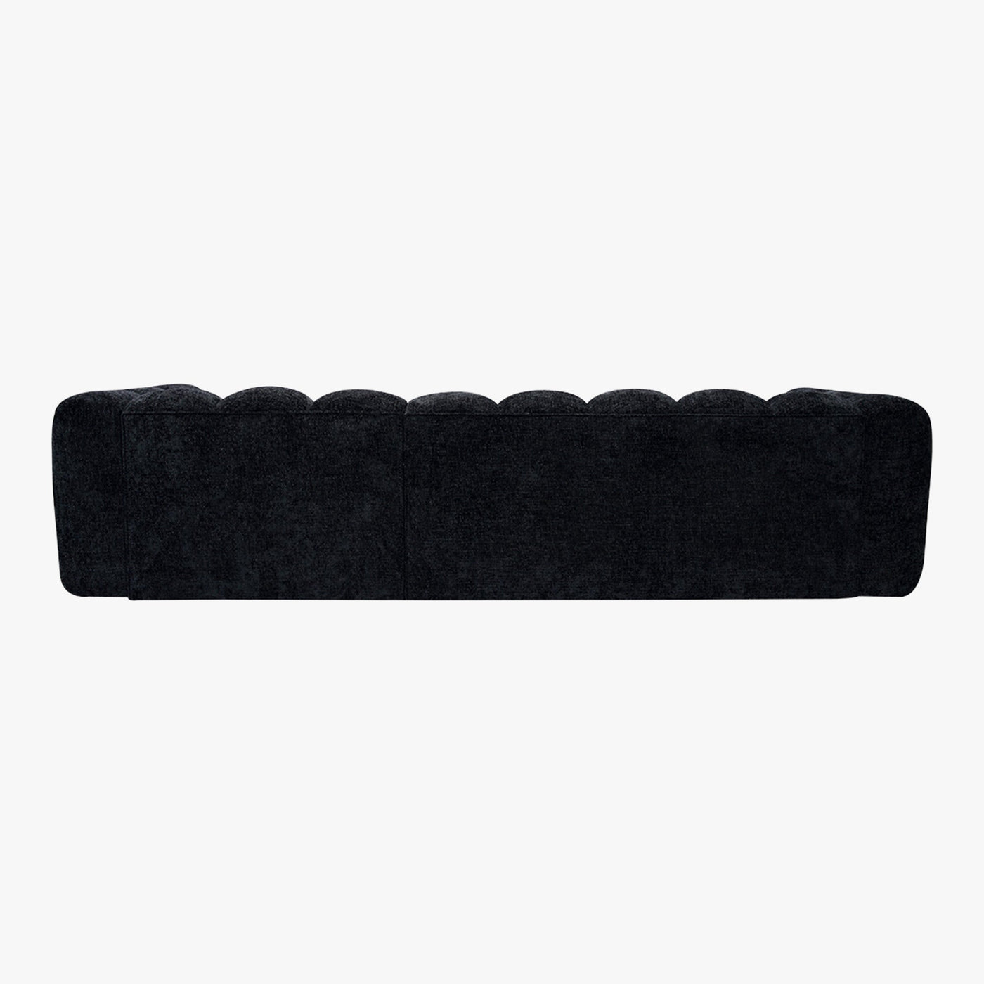 GABY Canapé d'angle réversible en tissu noir - Canapés d'angle - Mobilier Deco
