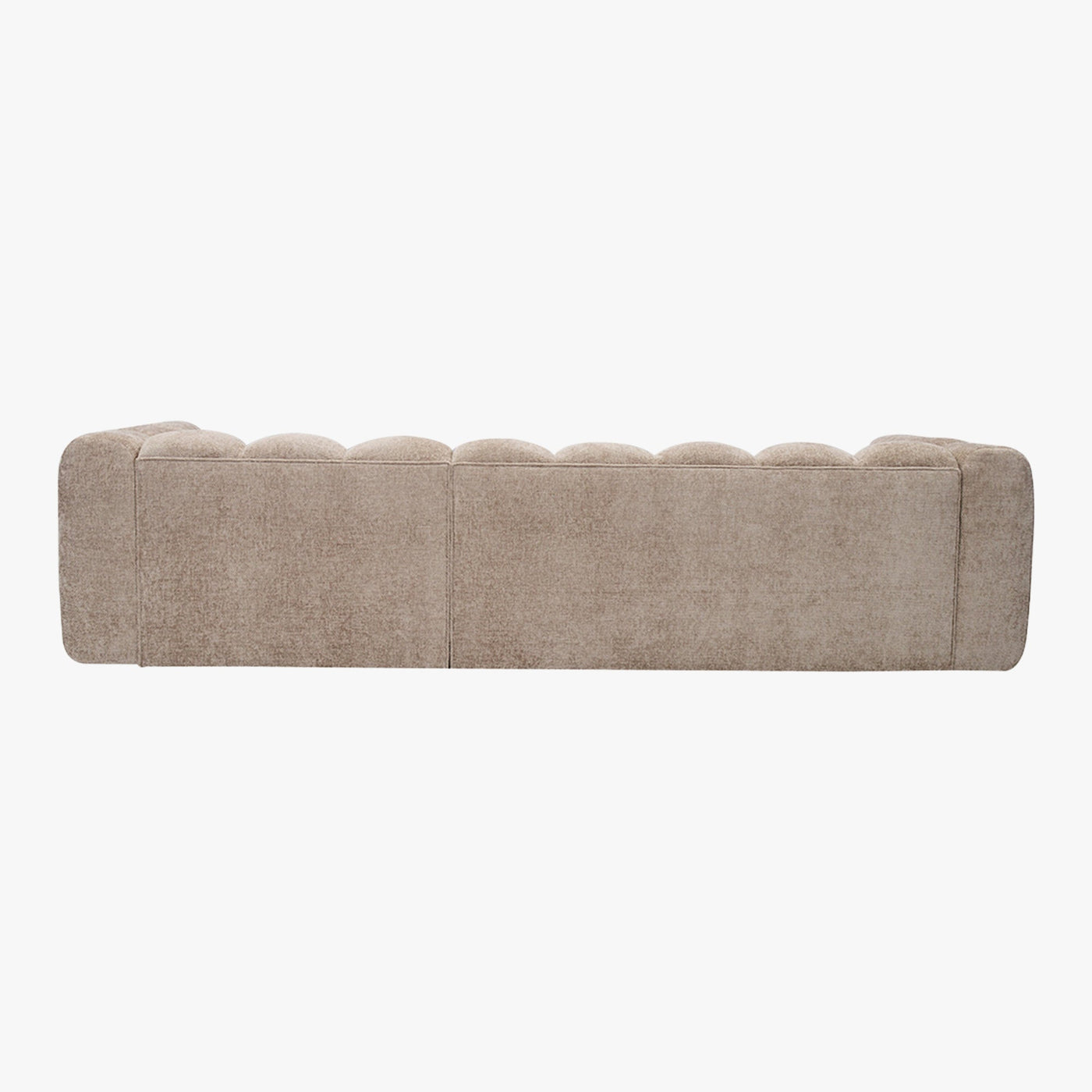 GABY Canapé d'angle réversible en tissu taupe - Canapés d'angle - Mobilier Deco