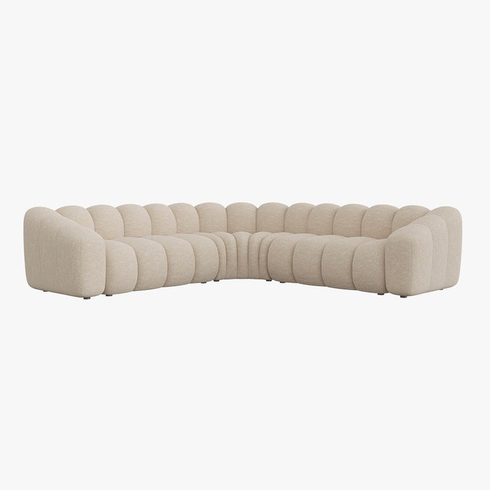 GABY XL Canapé d'angle réversible en tissu beige