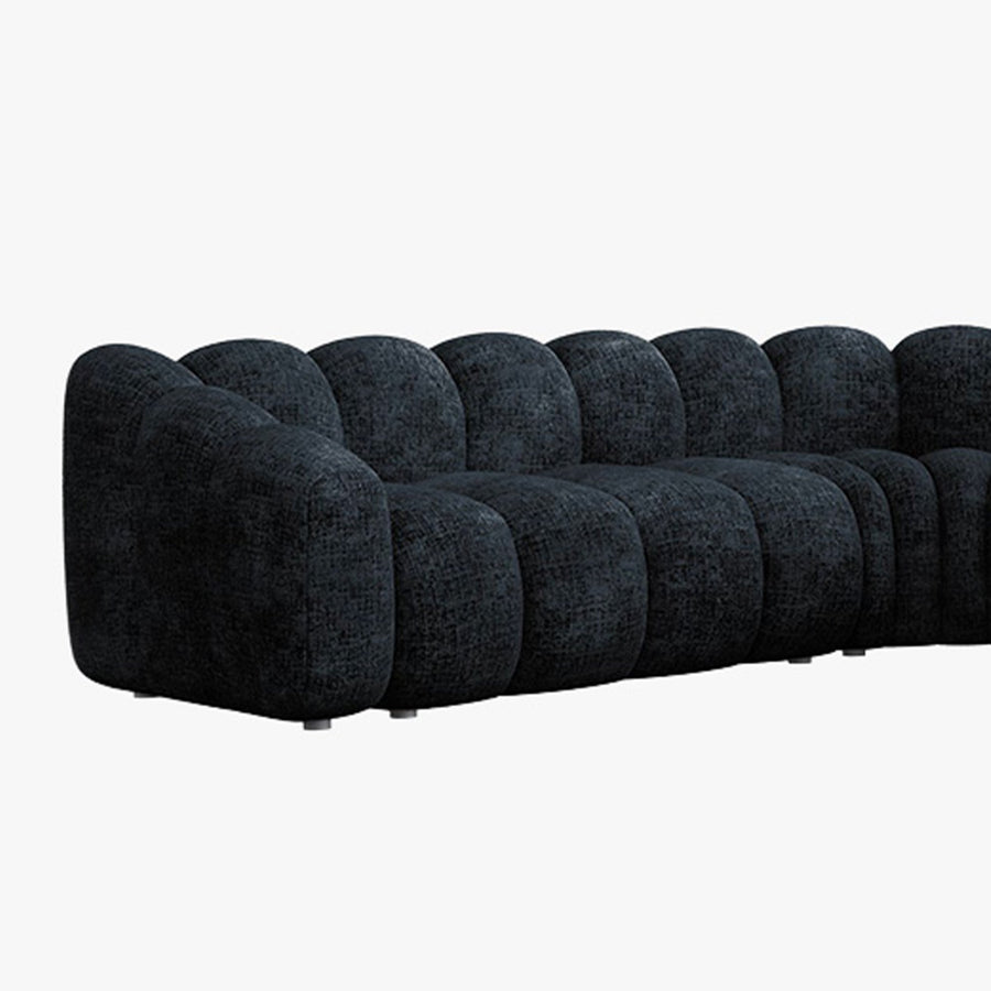 GABY XL Canapé d'angle réversible en tissu noir — aperçu vidéo