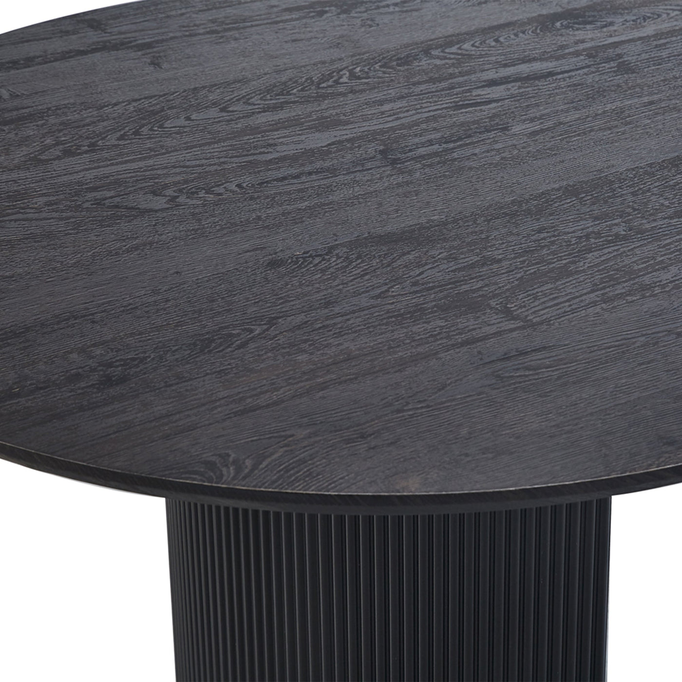GALIA Table à manger ovale couleur marron foncé - Table à manger - Mobilier Deco