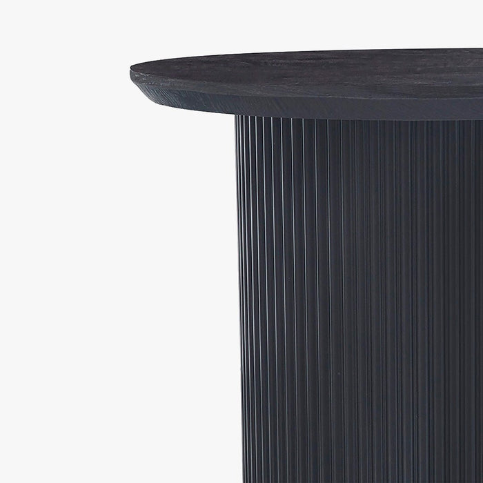 GALIA Table basse ronde couleur marron foncé D50 cm