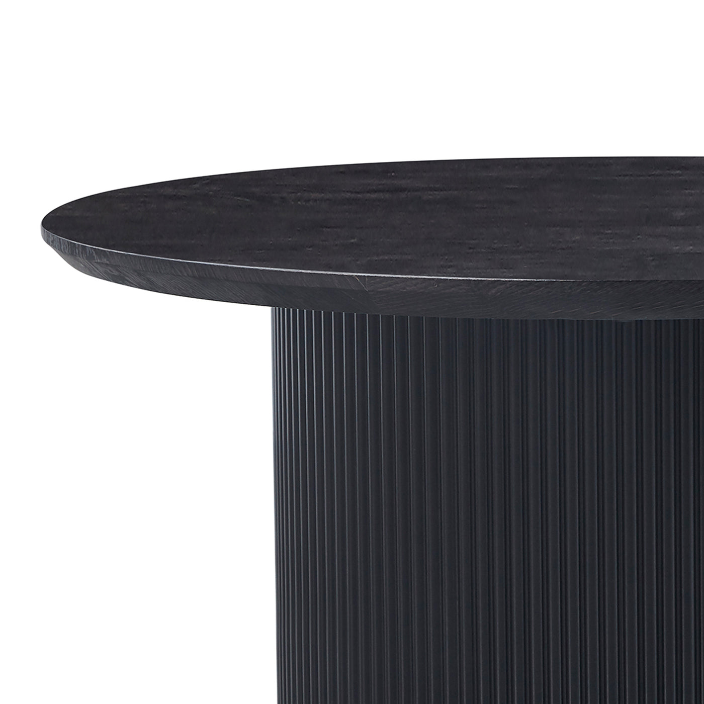 GALIA Table basse ronde couleur marron foncé D80 cm