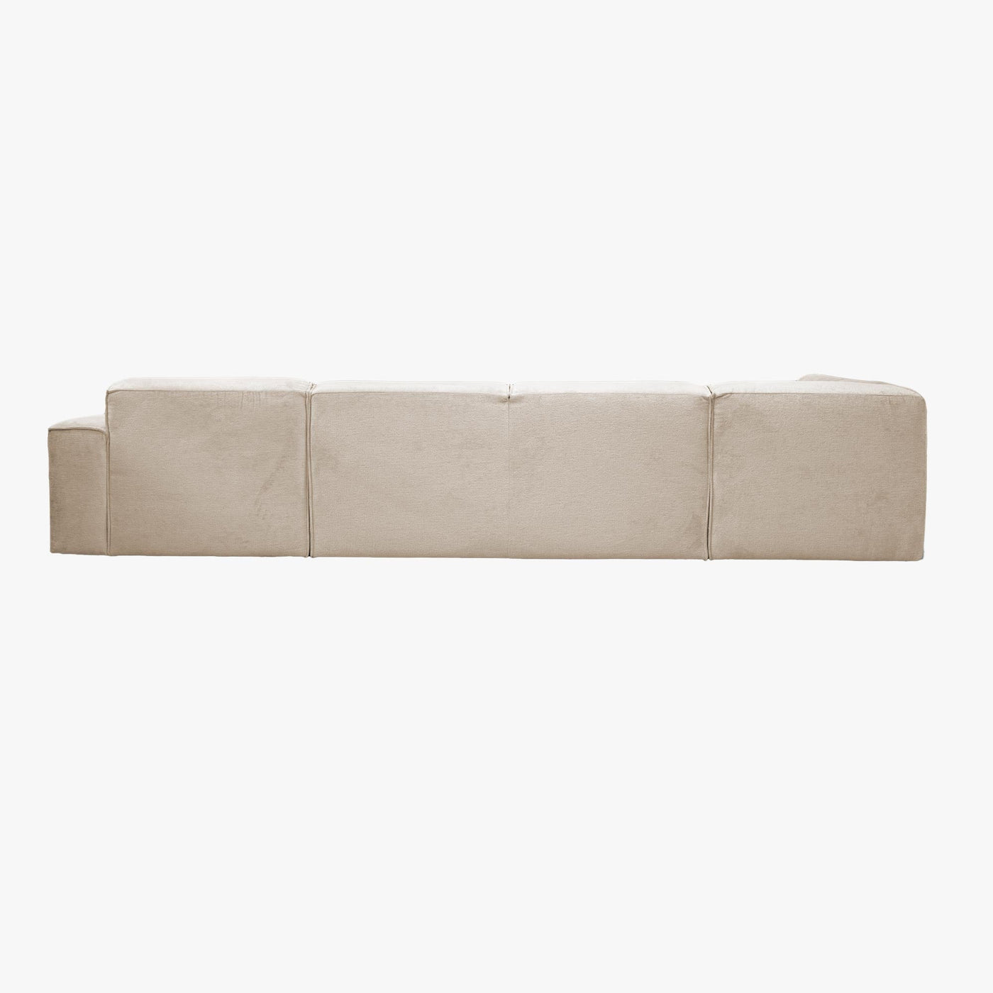 GIULIA Canapé panoramique en tissu beige - Angle gauche - Canapés panoramiques - Mobilier Deco