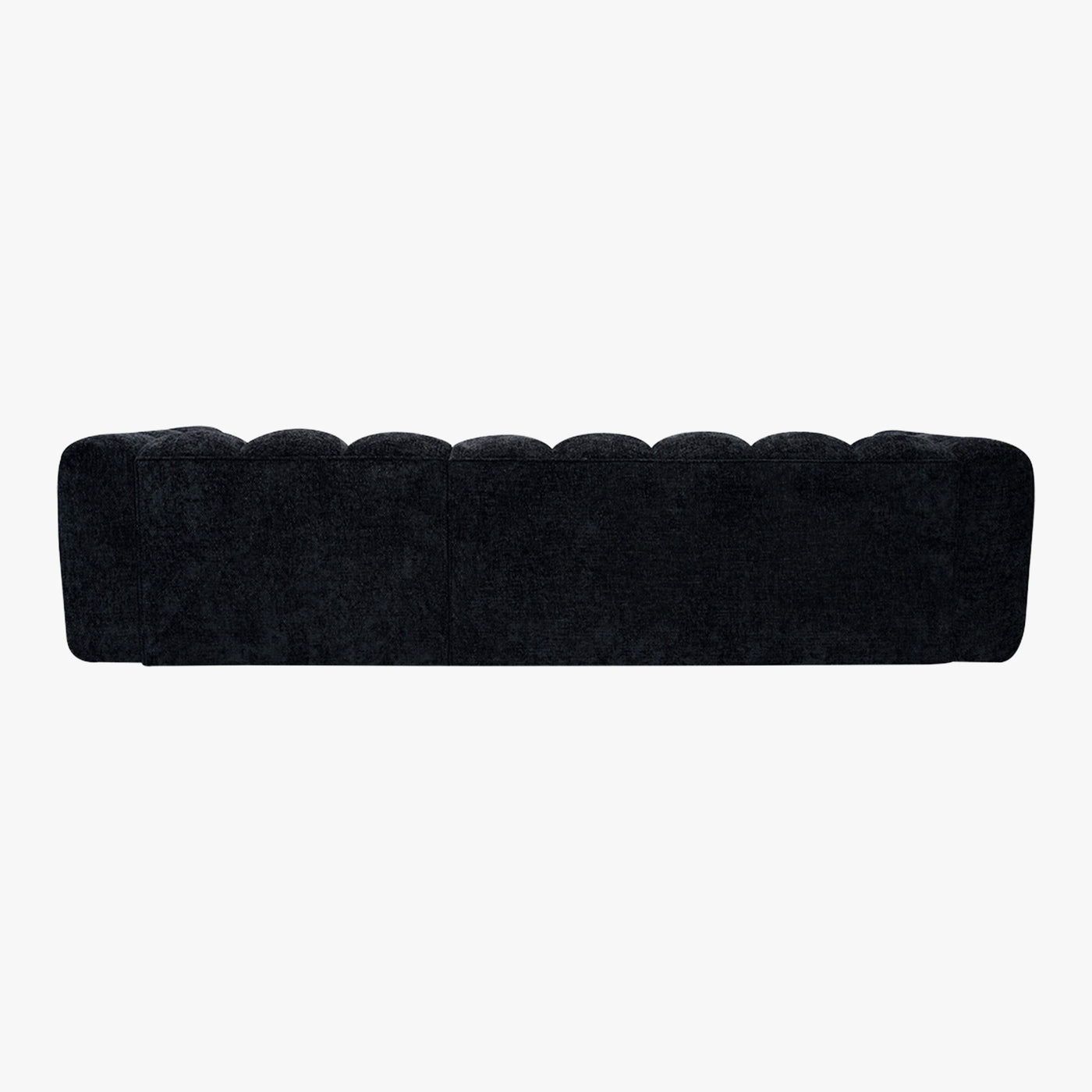 GABY Canapé d'angle réversible  en tissu noir