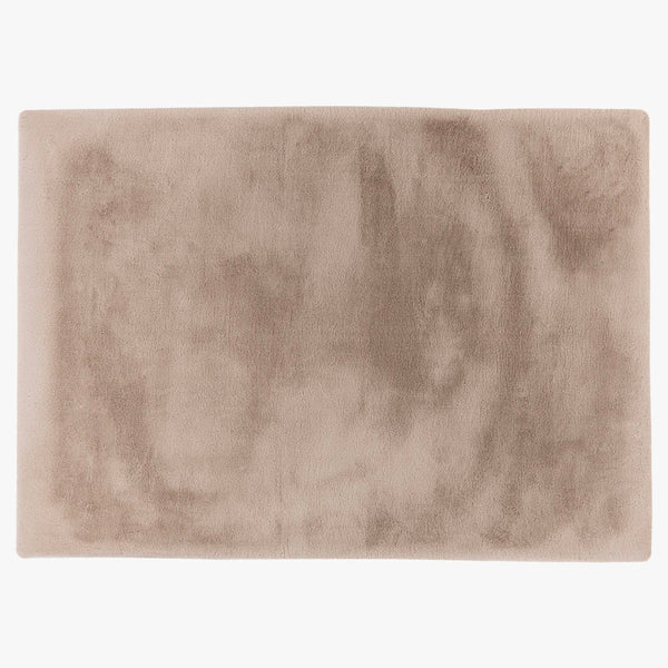 HEAVEN Tapis en tissu doux taupe clair - 160x230 cm