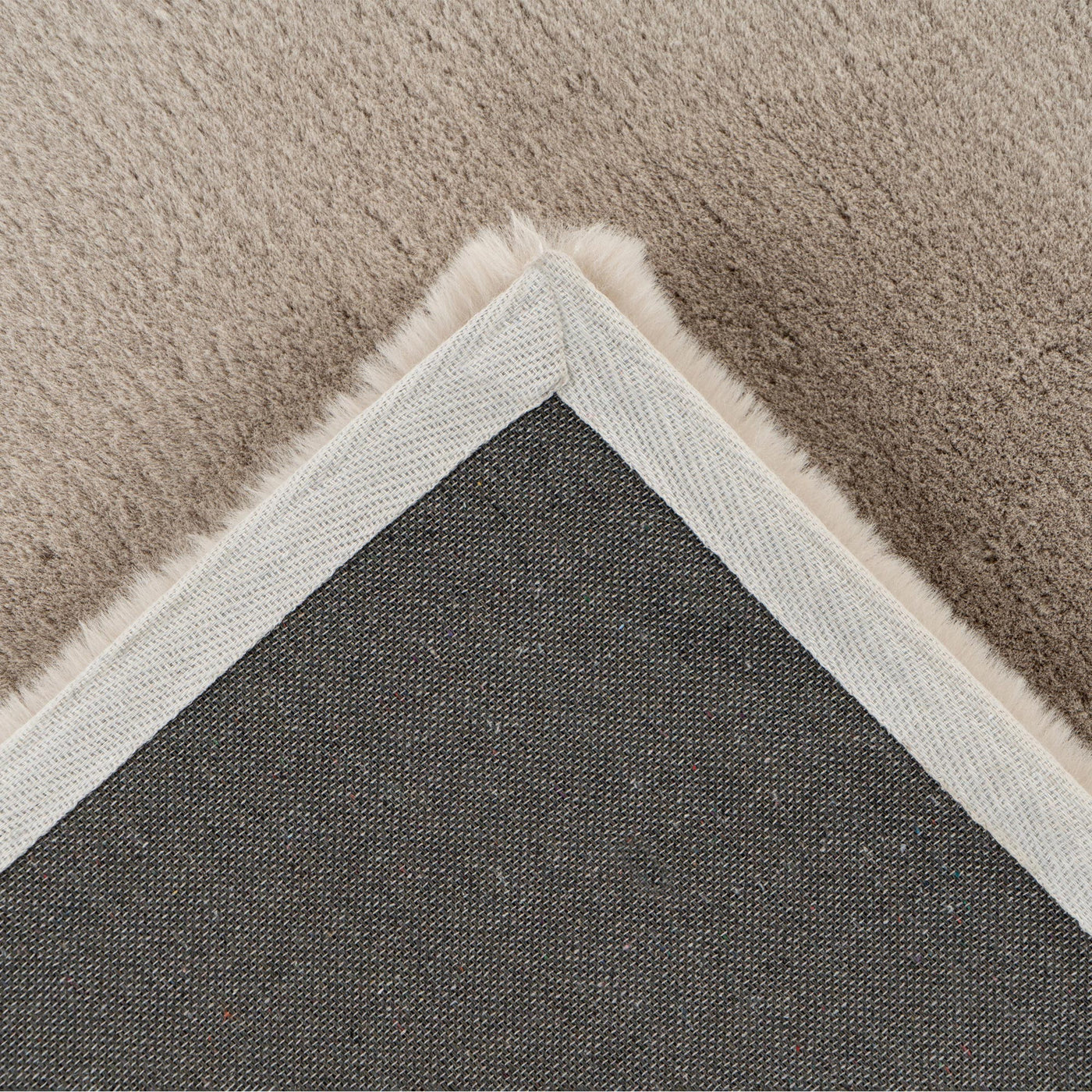HEAVEN Tapis en tissu doux taupe clair - 160x230 cm