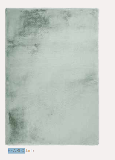 HEAVEN Tapis en tissu doux vert d'eau - 160x230 cm