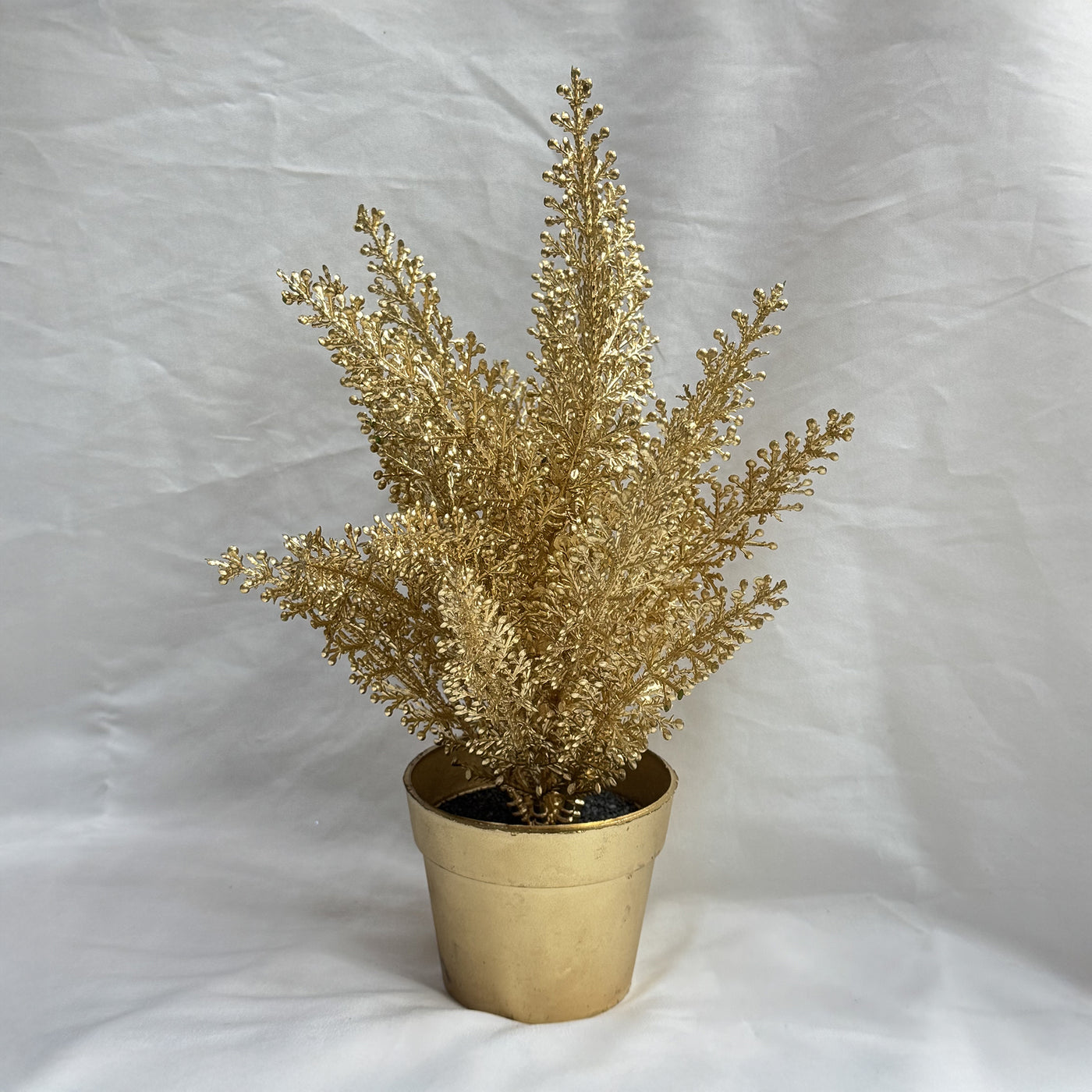 HESTIA Plante artificielle doré en pot - 27 cm