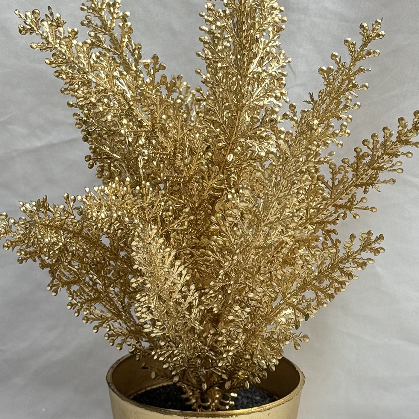 HESTIA Plante artificielle doré en pot - 27 cm