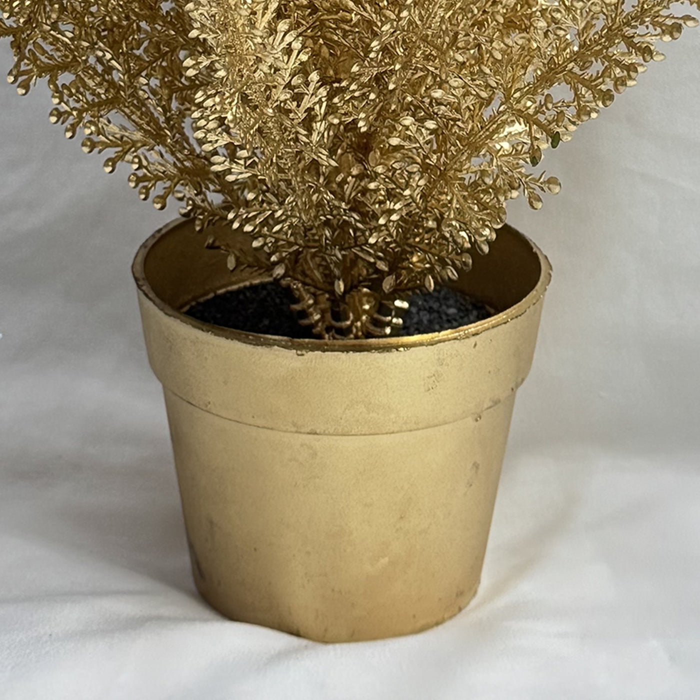 HESTIA Plante artificielle doré en pot - 27 cm