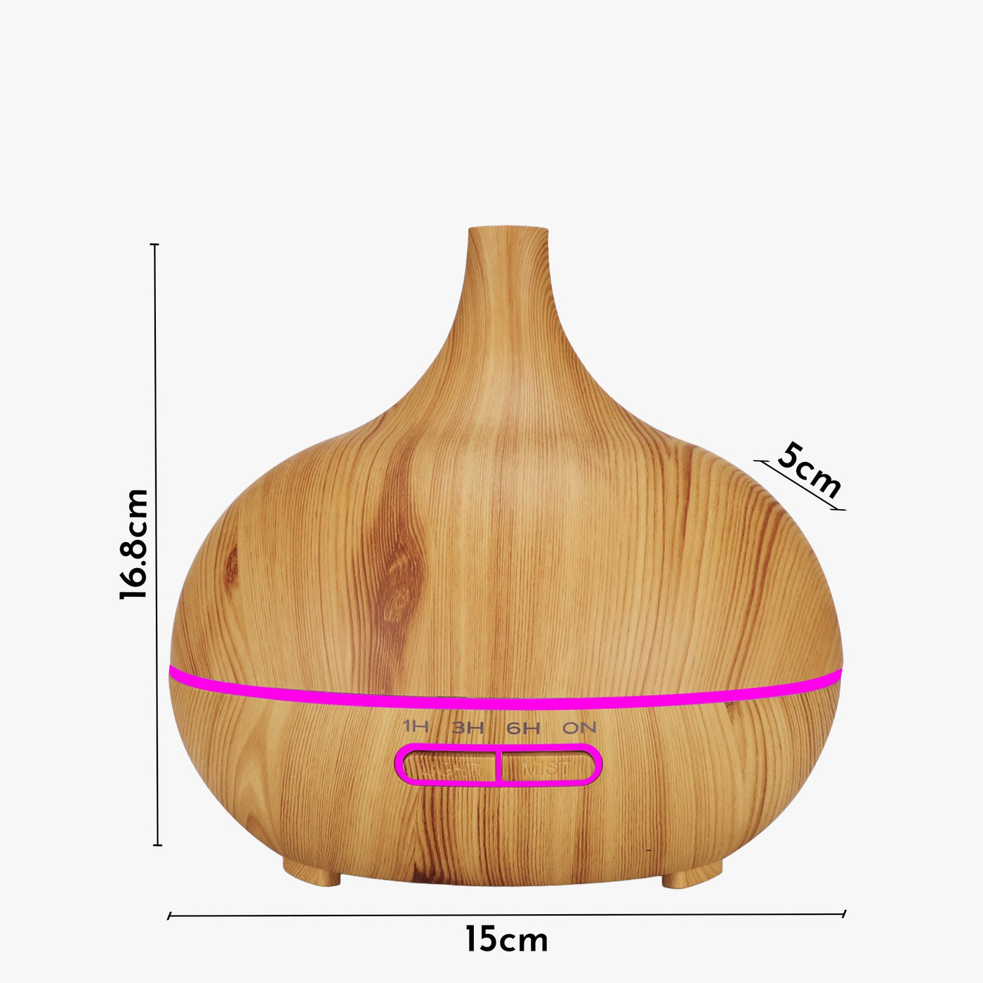 ILAYA Diffuseur d'huiles essentielles couleur bois à LED - Diffuseurs - Mobilier Deco