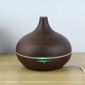 ILAYA Diffuseur d'huiles essentielles couleur bois noir à LED
