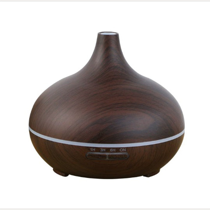 ILAYA Diffuseur d'huiles essentielles couleur bois noir à LED