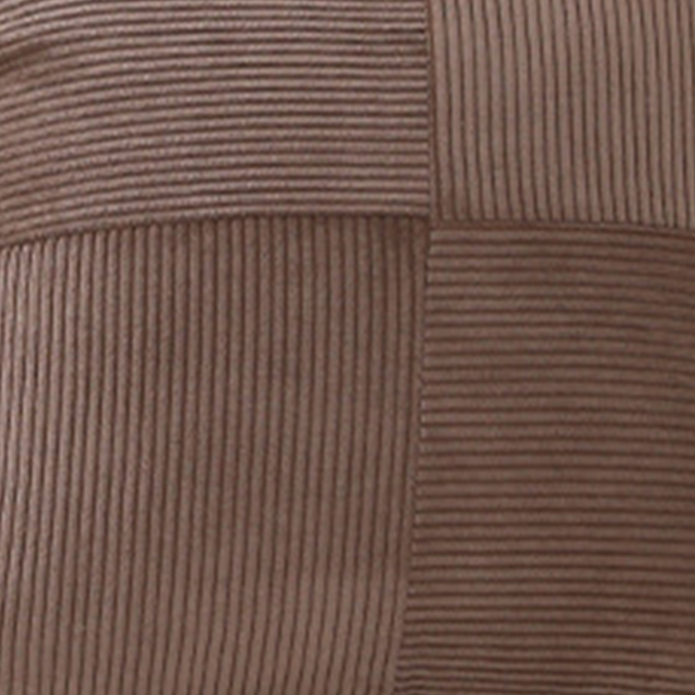 ISYS Coussin carré en tissu côtelé marron 45x45 cm