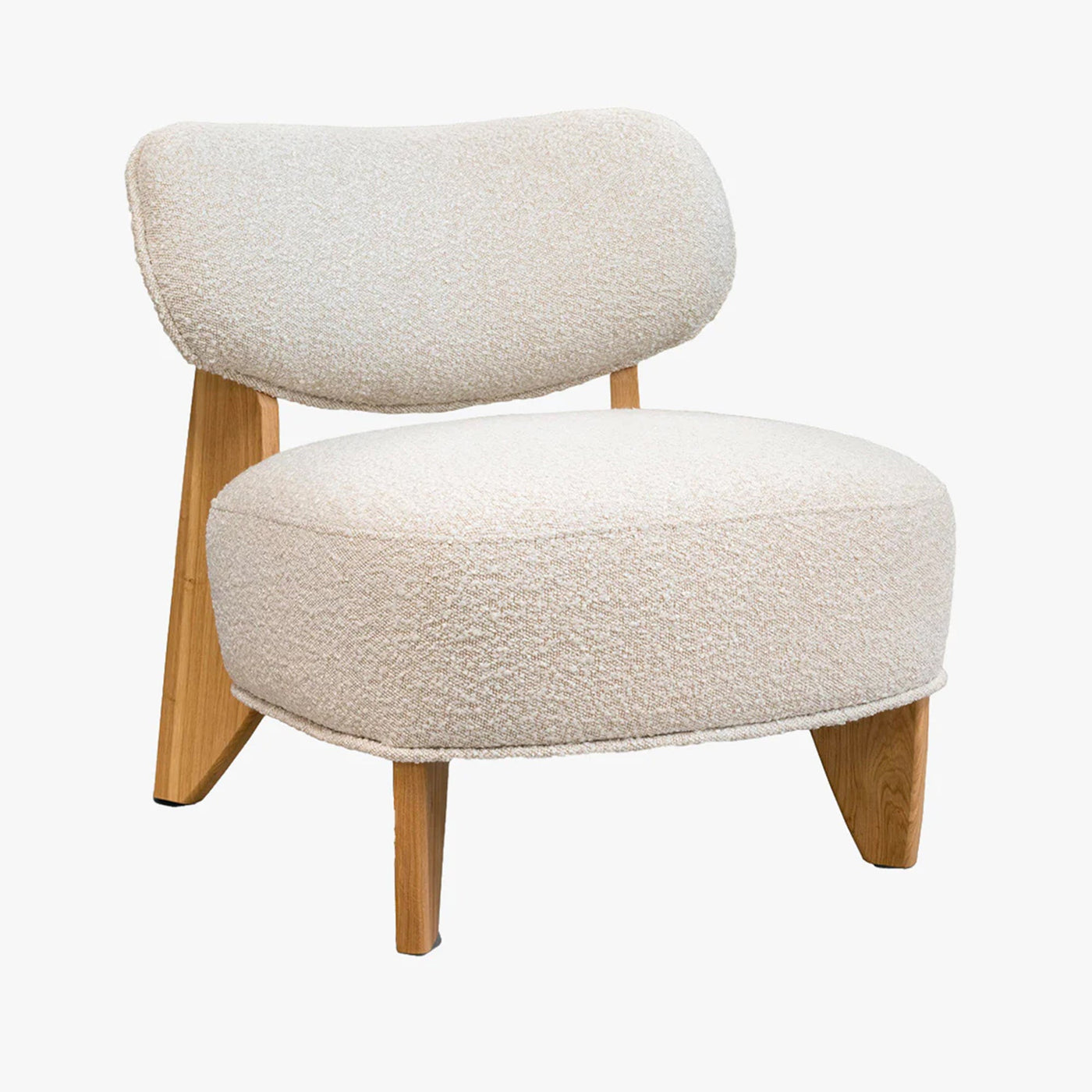 JEYZ Fauteuil design effet peau de mouton beige - Fauteuils - Mobilier Deco