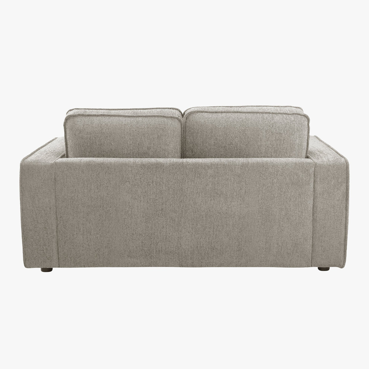 KALYA Canapé 2 places en tissu taupe - Canapés fixes - Mobilier Deco
