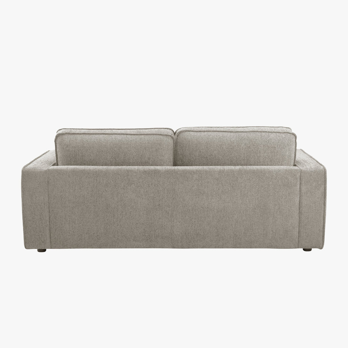 KALYA Canapé 3 places en tissu taupe - Canapés fixes - Mobilier Deco