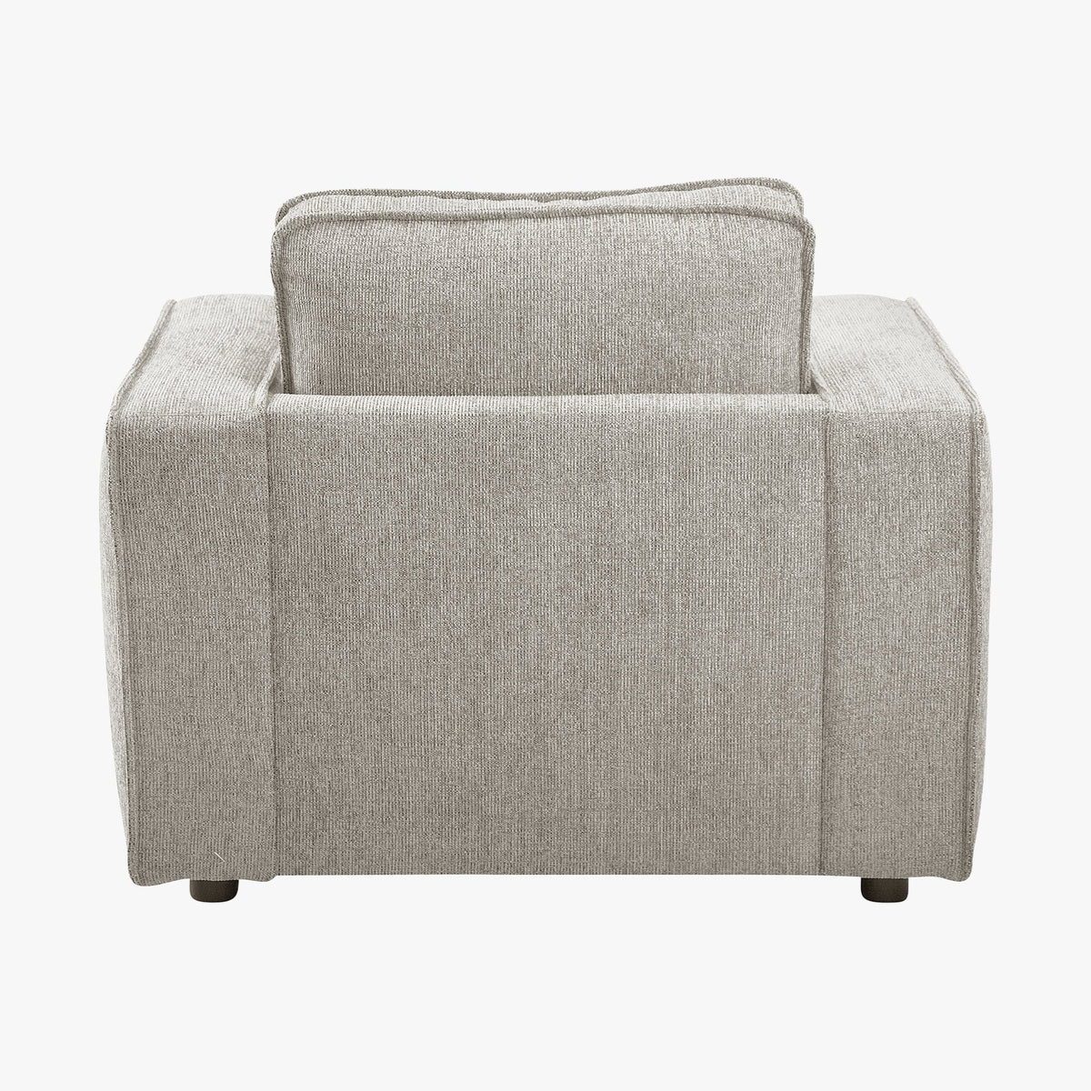 KALYA Fauteuil en tissu taupe - Fauteuils - Mobilier Deco