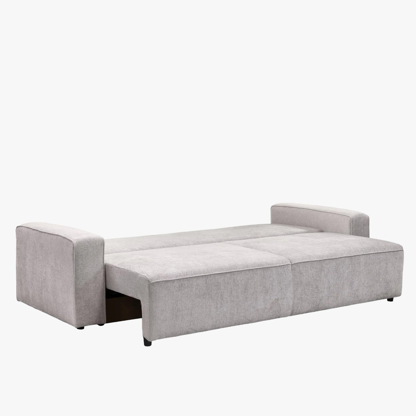 KARLOS Canapé 3 places convertible en tissu gris clair - Canapés convertibles - Mobilier Deco
