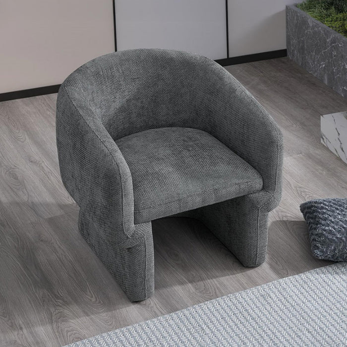 KAYLI Fauteuil cabriolet en tissu gris