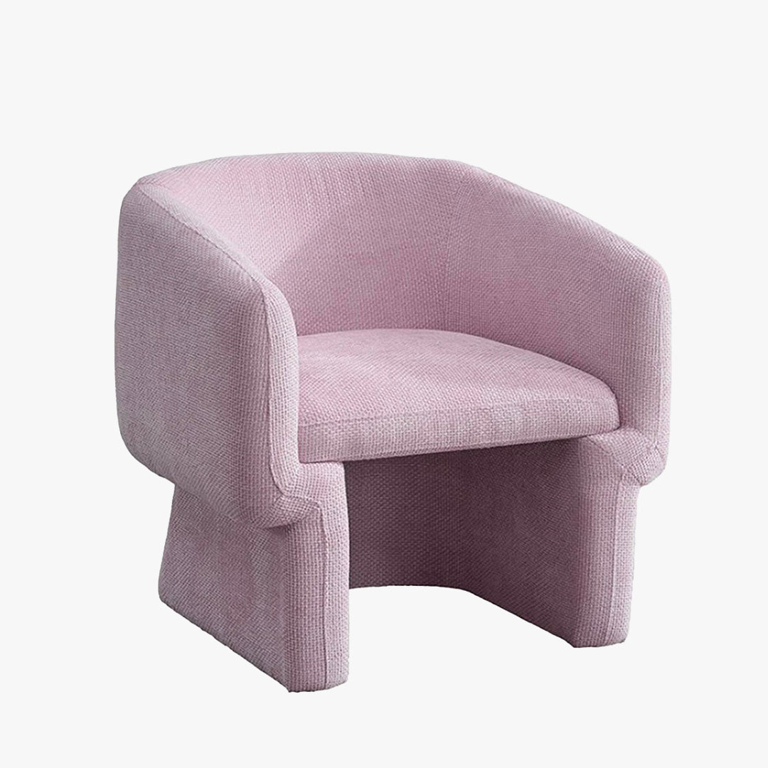 KAYLI Fauteuil cabriolet en tissu rose - Fauteuils - Mobilier Deco
