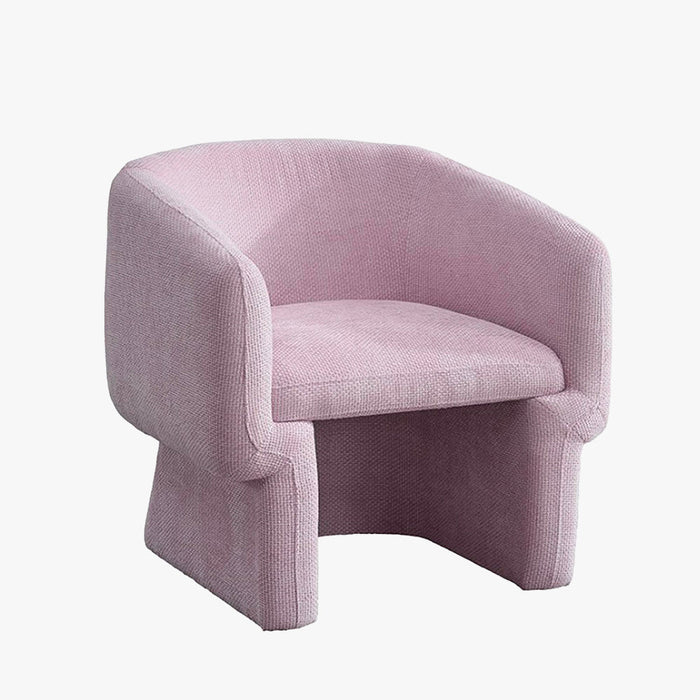 KAYLI Fauteuil cabriolet en tissu rose