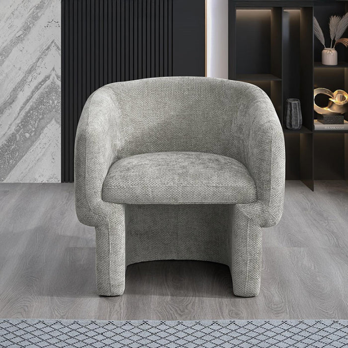 KAYLI Fauteuil cabriolet en tissu taupe