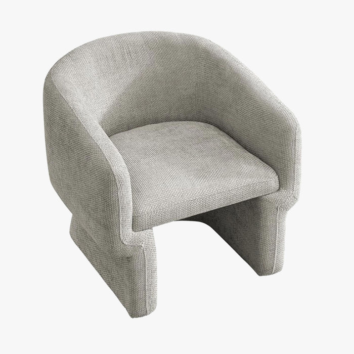 KAYLI Fauteuil cabriolet en tissu taupe