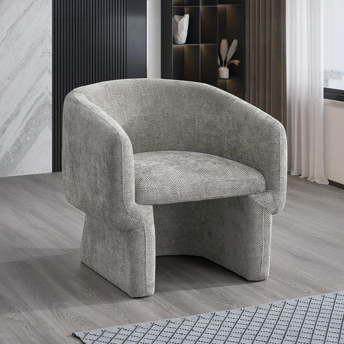 KAYLI Fauteuil cabriolet en tissu taupe