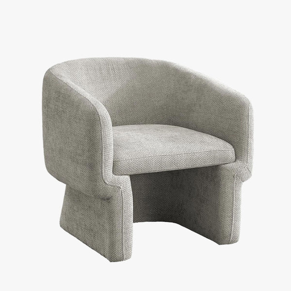 KAYLI Fauteuil cabriolet en tissu taupe