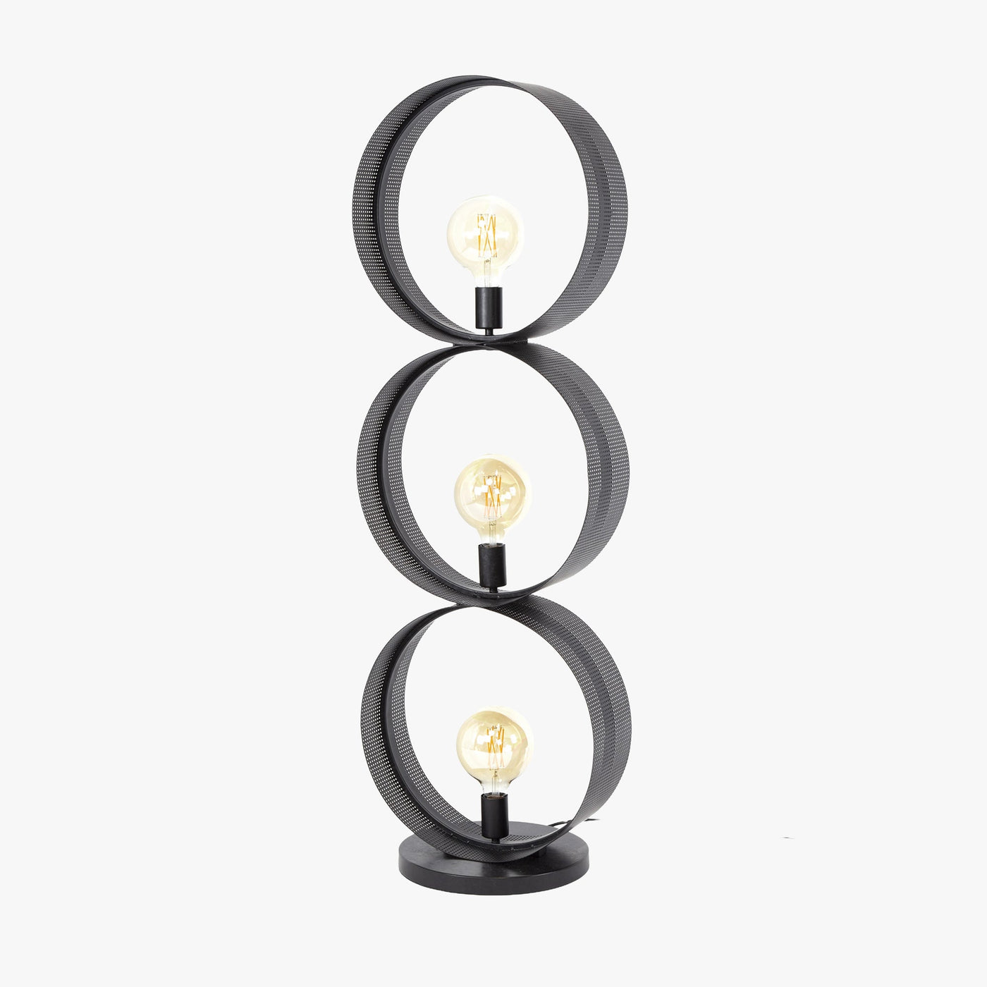 KENA Lampadaire 3 ampoules en métal gris foncé 40x120 cm - Luminaires - Mobilier Deco