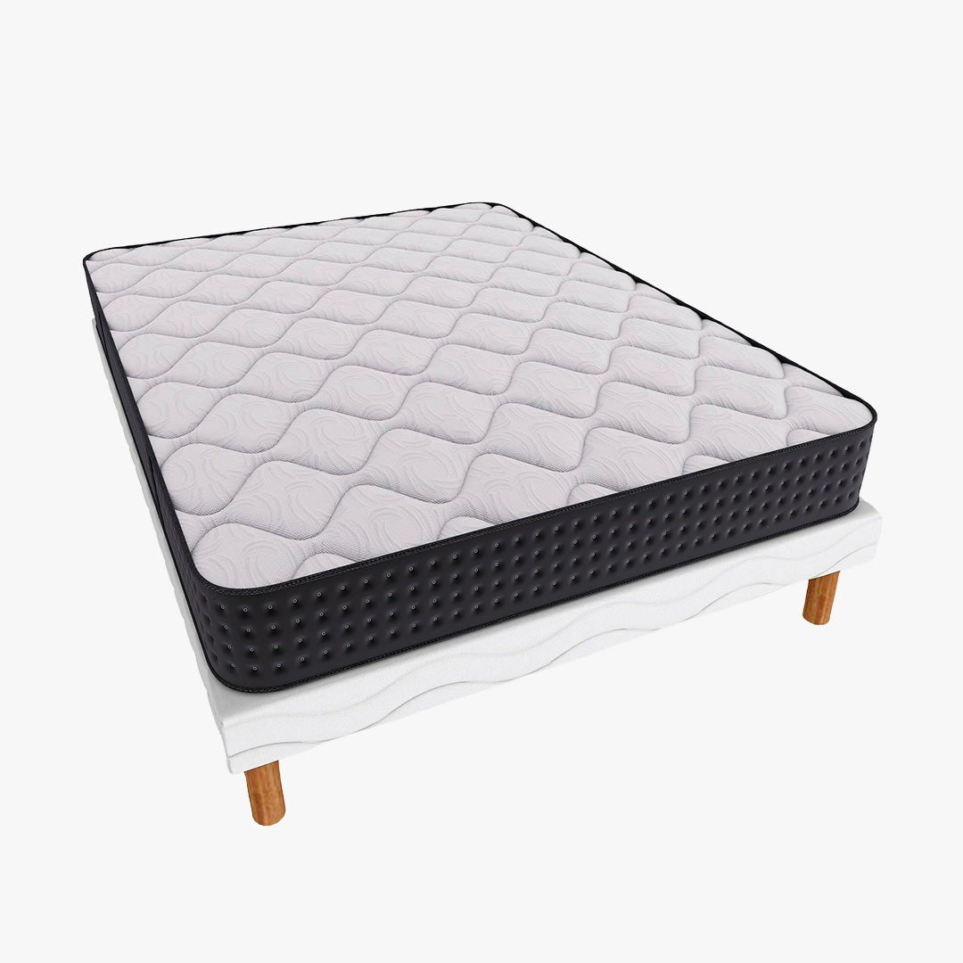 KENAN Ensemble sommier + matelas 26 cm 160x200 - Ensemble literie - Mobilier Deco