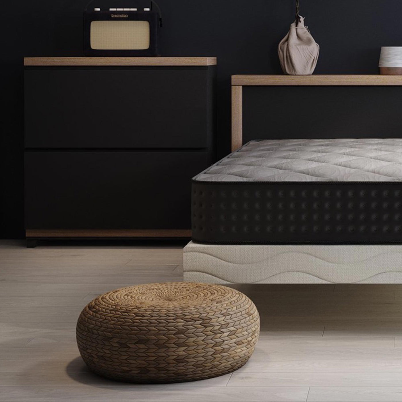 KENAN Ensemble sommier + matelas 26 cm 160x200