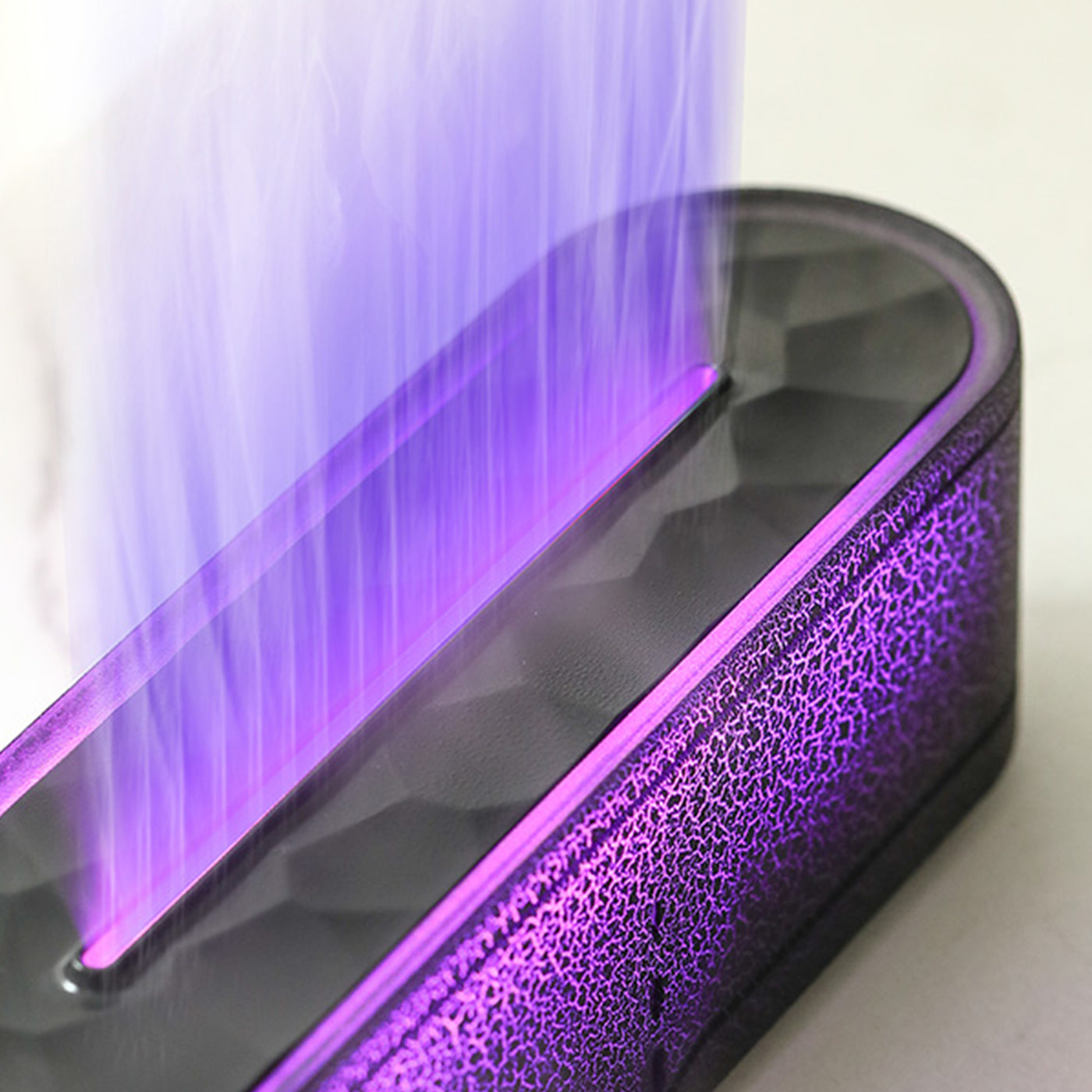 LEYAN Diffuseur d'huiles essentielles avec flammes à LED noir