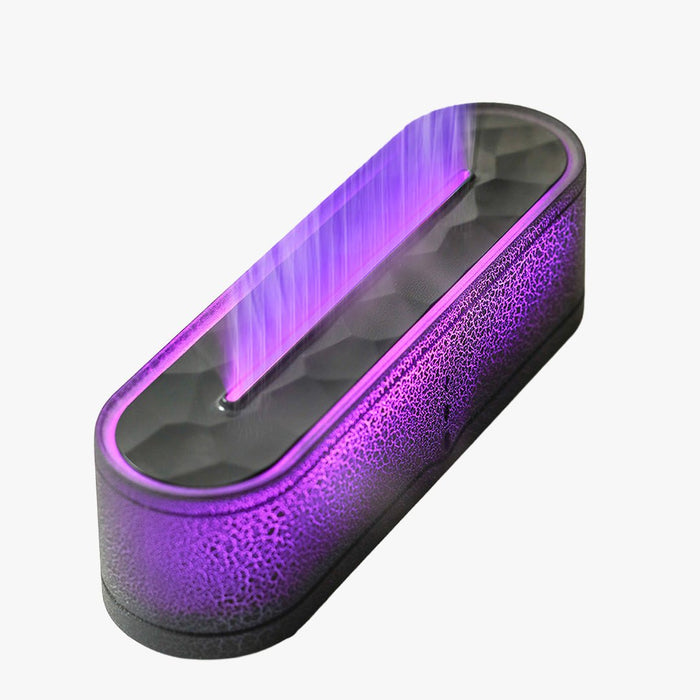 LEYAN Diffuseur d'huiles essentielles avec flammes à LED noir