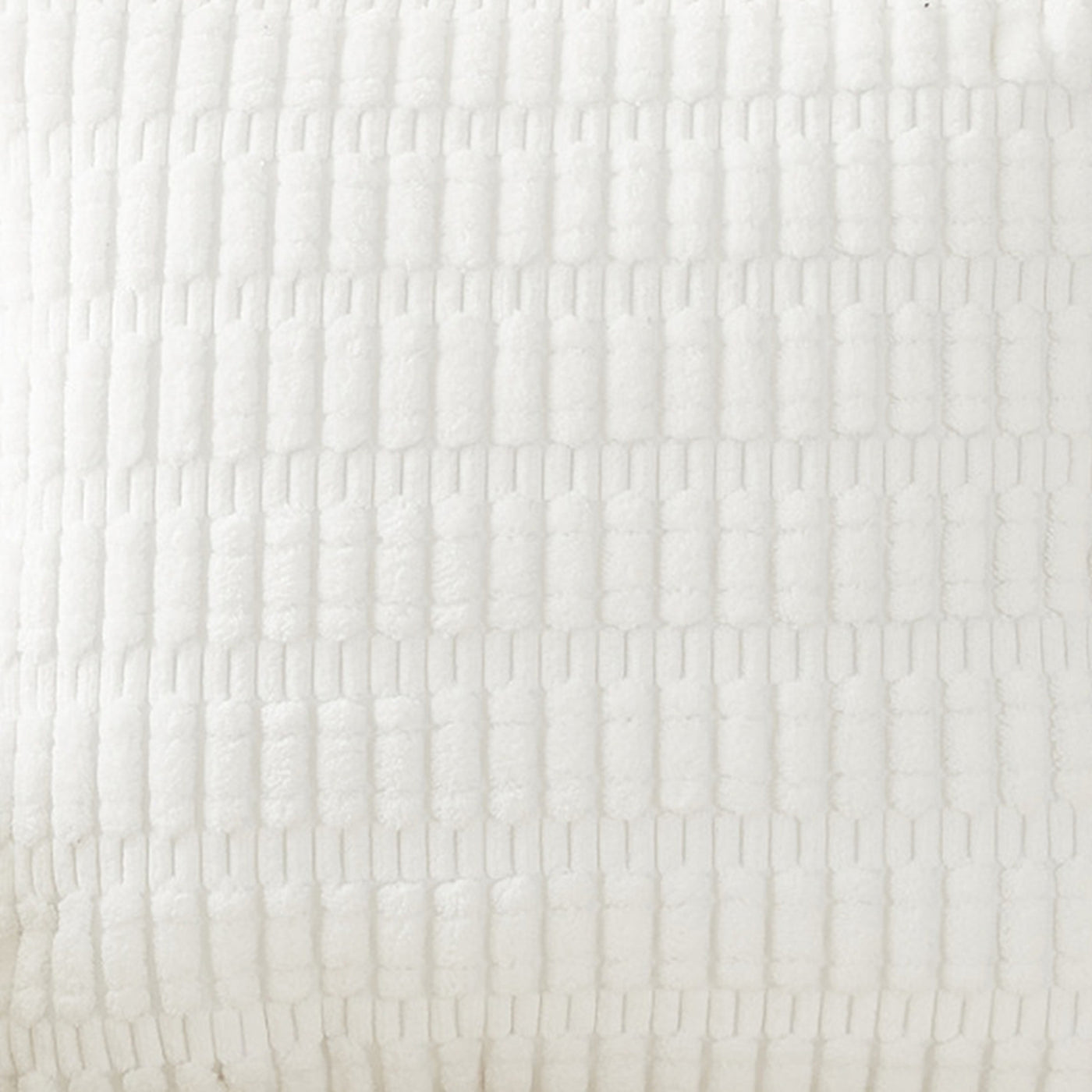 LEYSIA Coussin carré en tissu blanc 43x43 cm