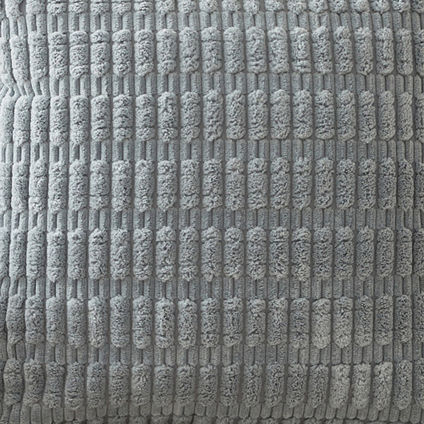 LEYSIA Coussin carré en tissu gris 43x43 cm