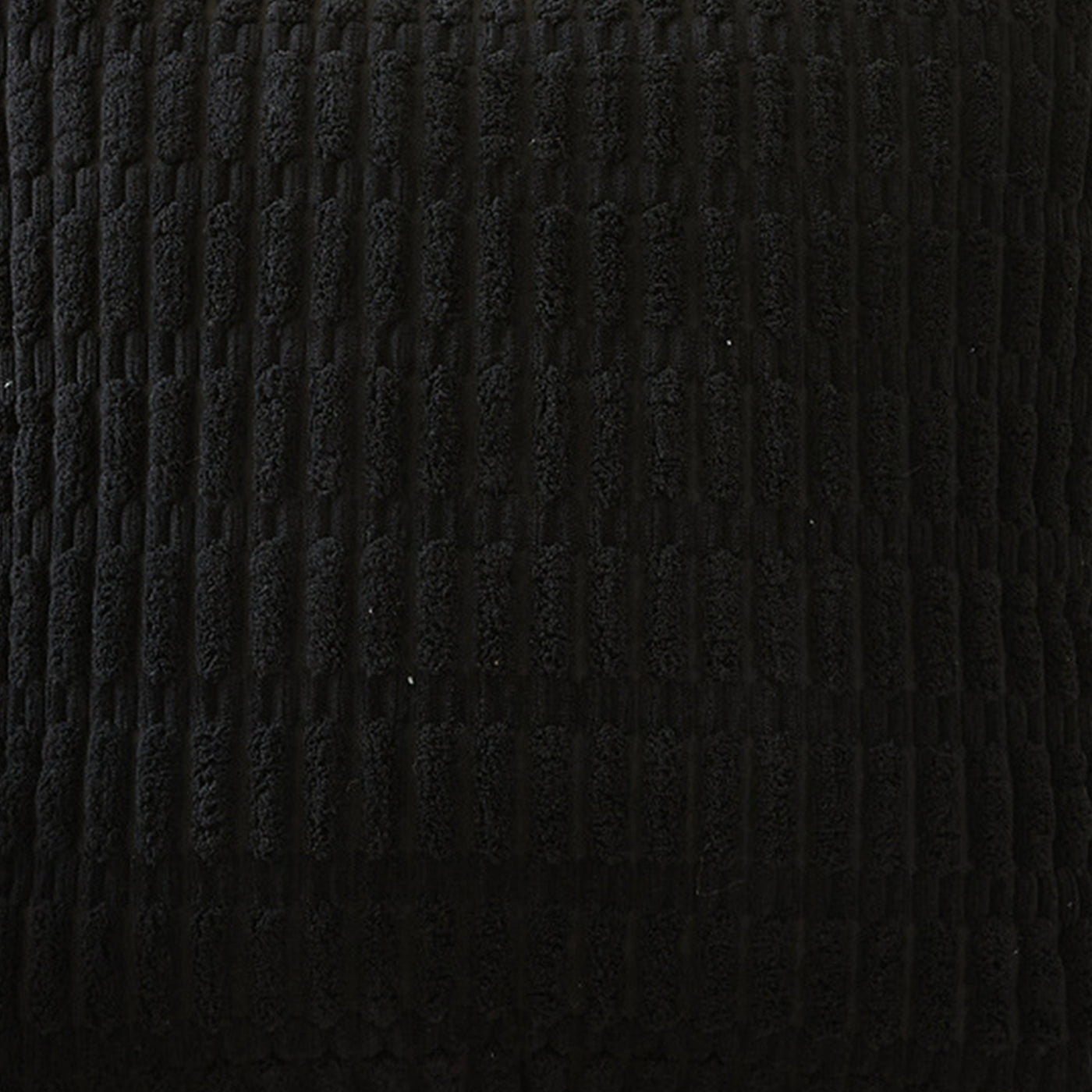 LEYSIA Coussin carré en tissu noir 43x43 cm