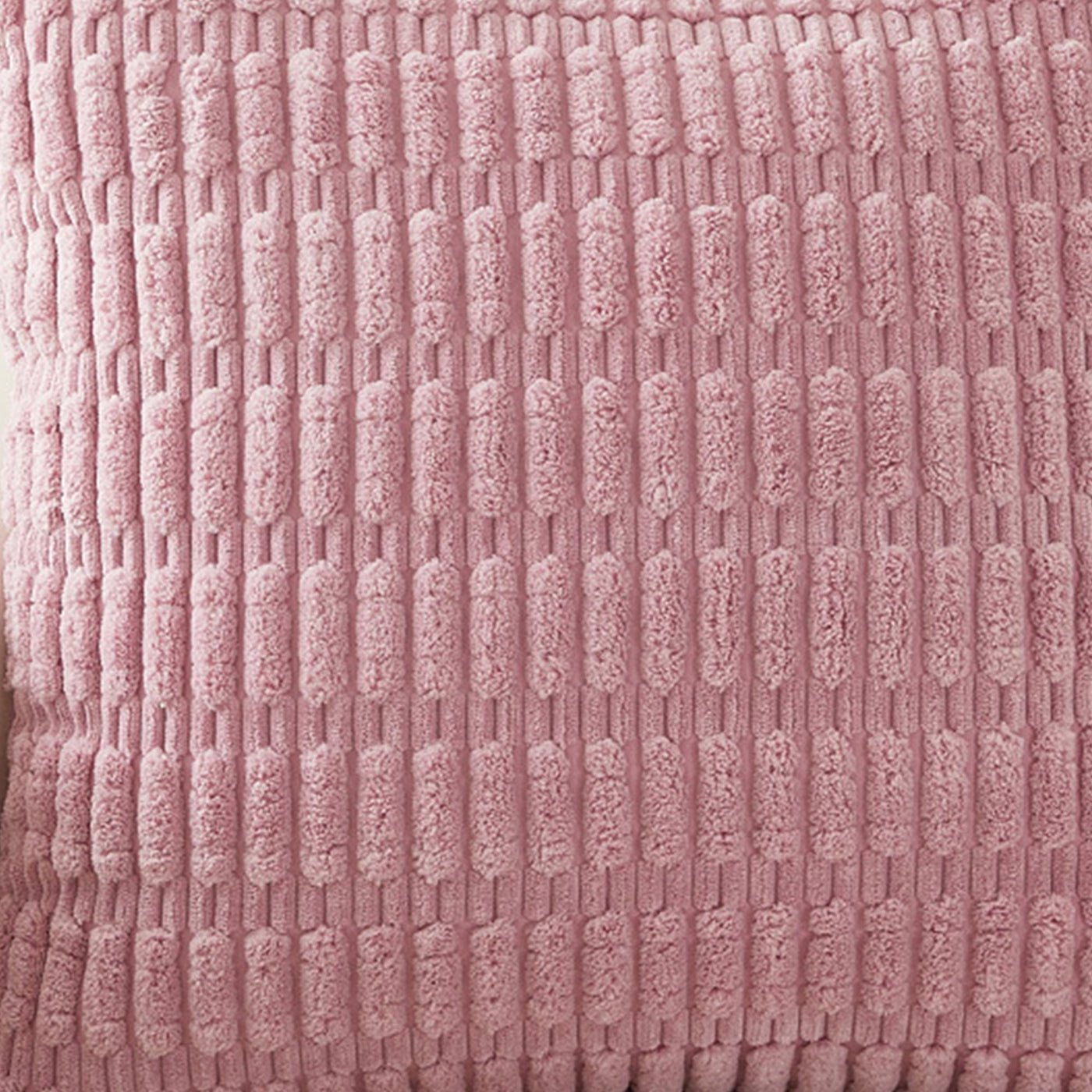 LEYSIA Coussin carré en tissu rose 43x43 cm - Coussins - Mobilier Deco