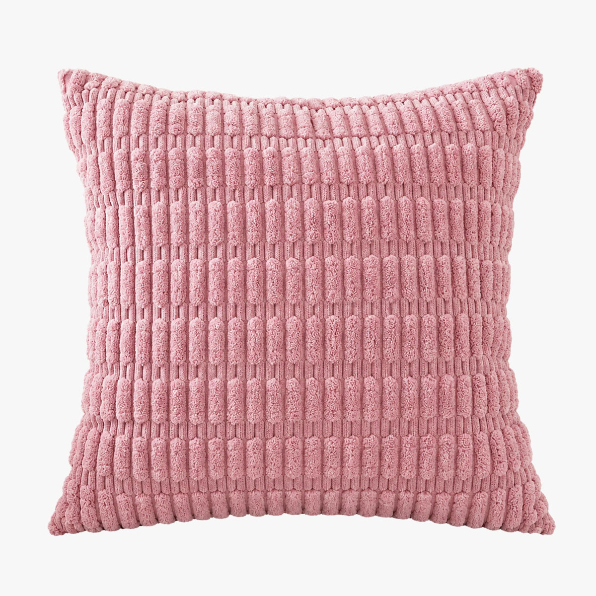 LEYSIA Coussin carré en tissu rose 43x43 cm - Coussins - Mobilier Deco