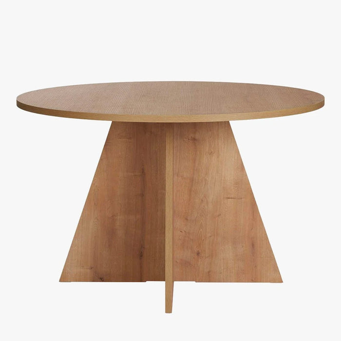 LEYVA Table à manger ronde couleur bois clair D120 cm – Table à manger – vue 2