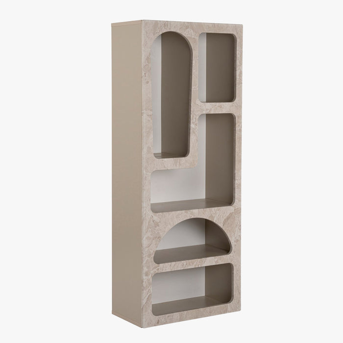 LILA Bibliothèque avec 5 niches beige