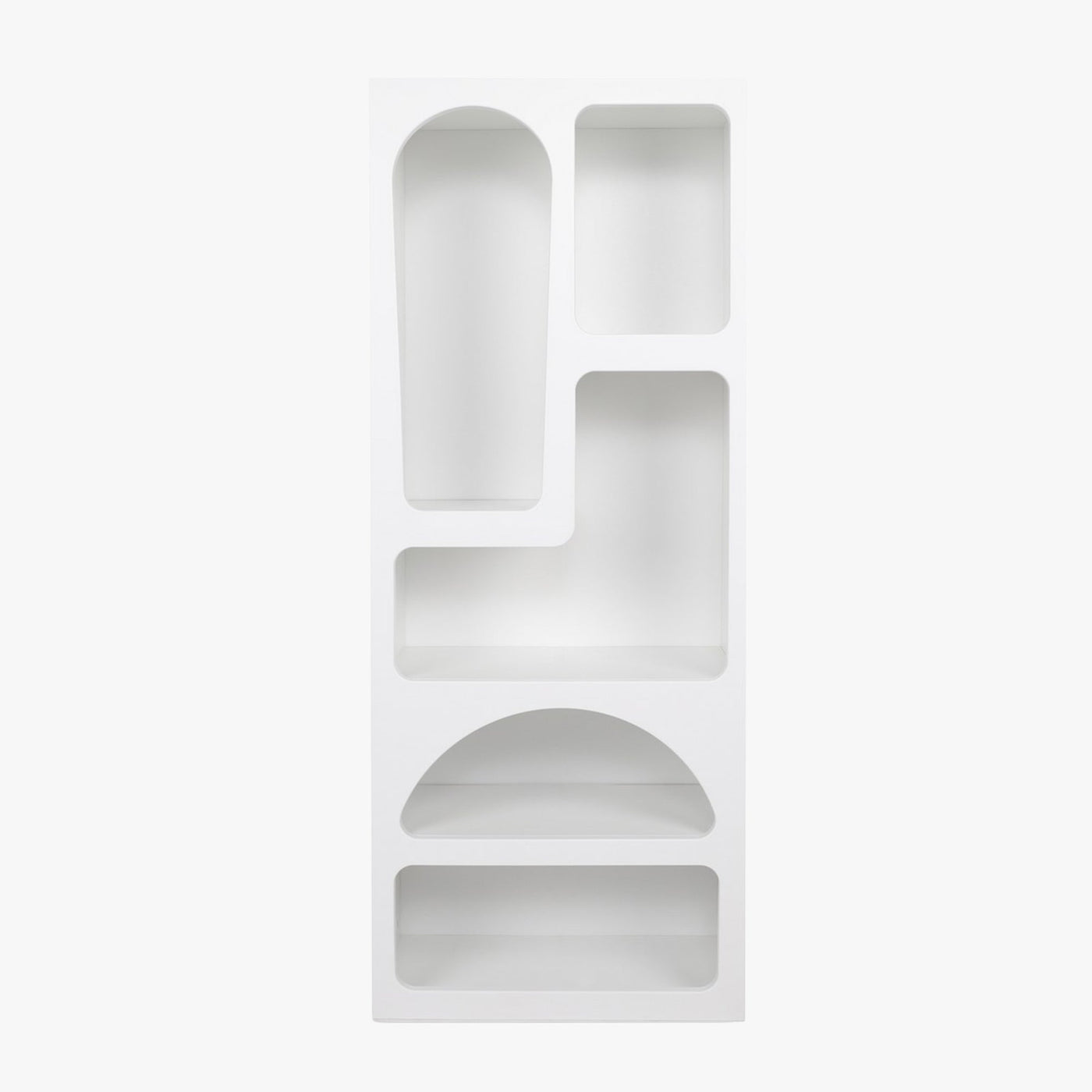 LILA Bibliothèque avec 5 niches blanc - Bibliothèque - Mobilier Deco