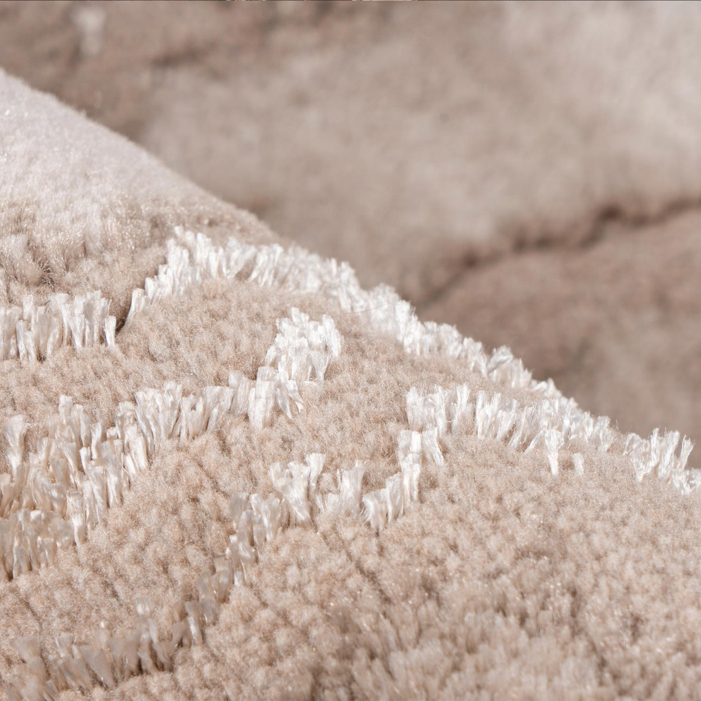 MARMARIS Tapis en tissu à veinure marbré beige -160x230 cm