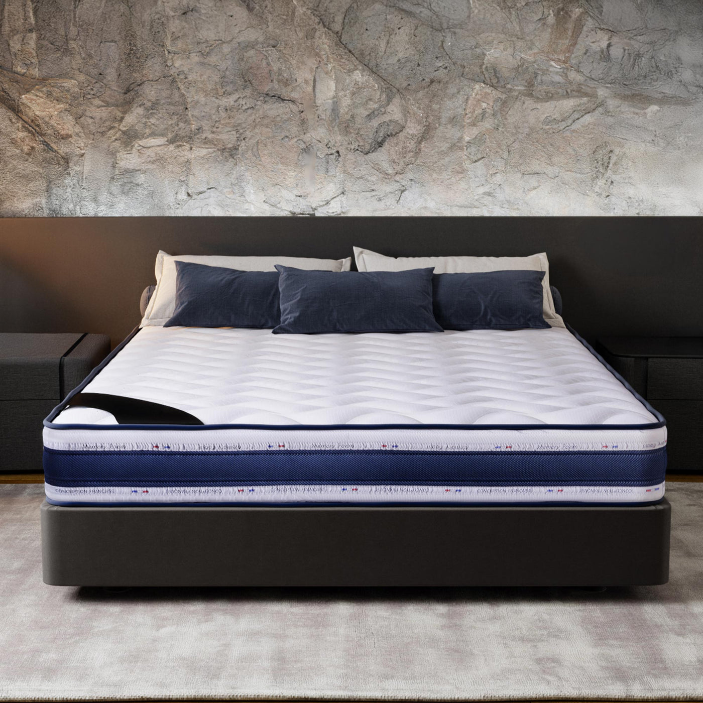 MATIAS Matelas mémoire de forme 160x200 cm épaisseur 22 cm