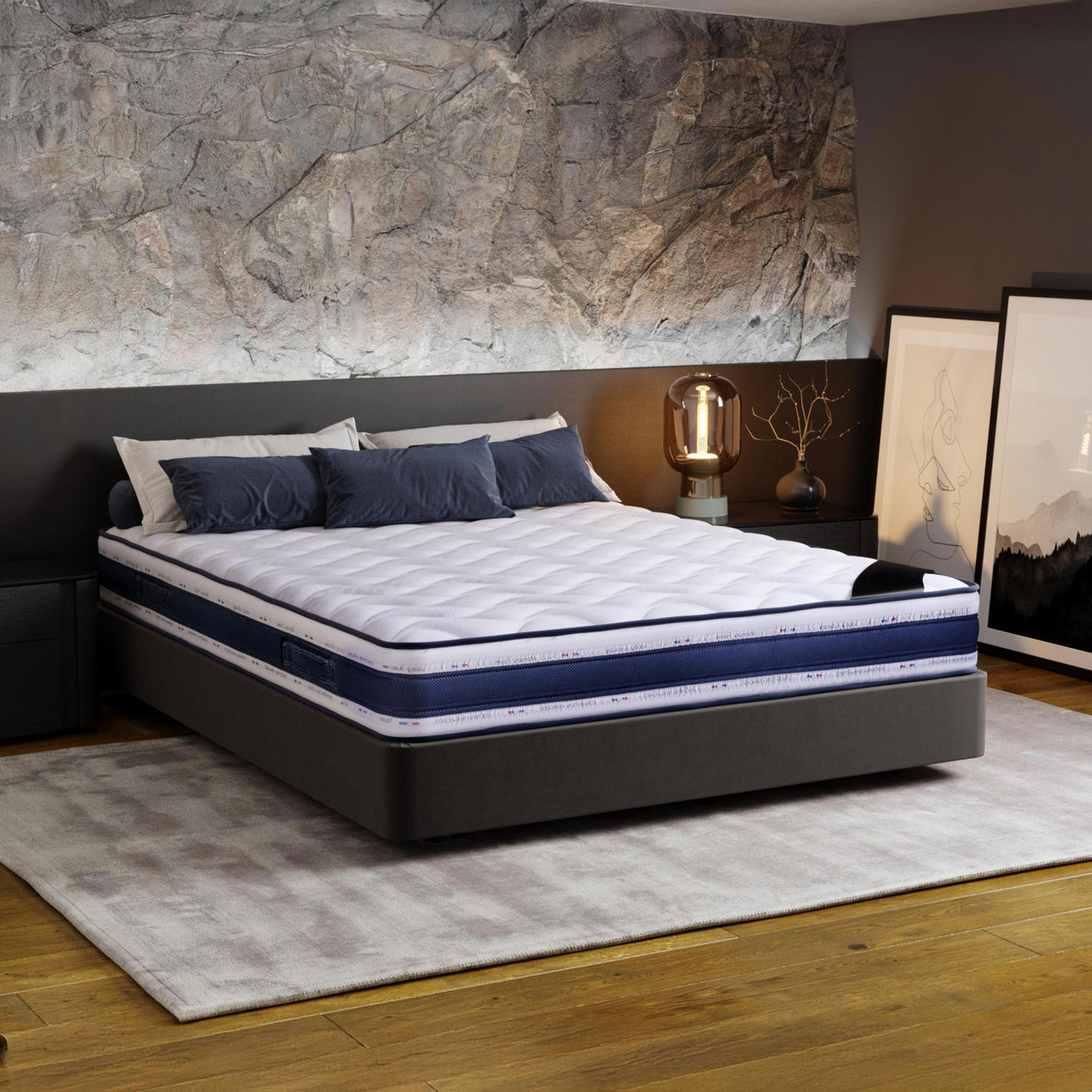MATIAS Matelas mémoire de forme 160x200 cm épaisseur 22 cm