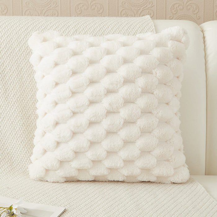 MEYS Coussin carré en tissu blanc 45x45 cm – Coussins Mobilier Deco
