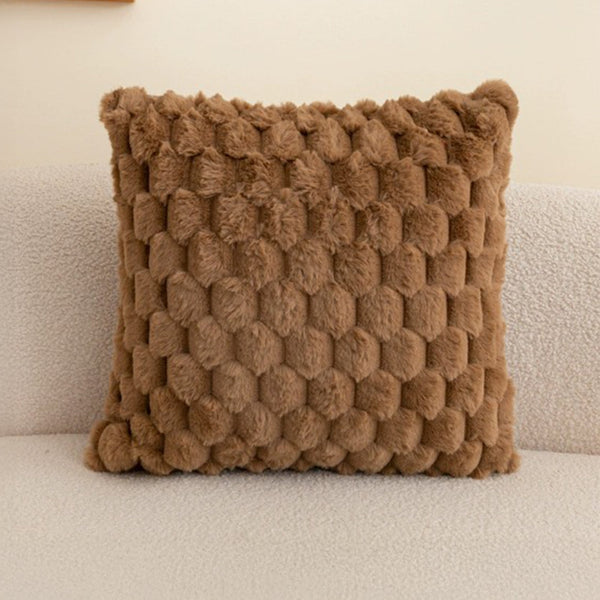 MEYS Coussin carré en tissu marron 45x45 cm